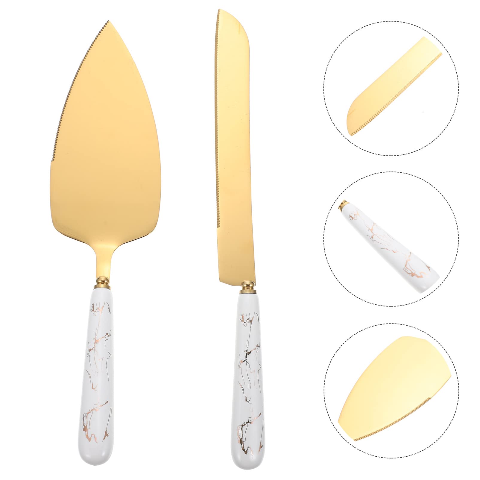 Premium 3-Piece Cake Spatula Set - Stainless Steel Wedding Cake Shovel, Butter Knife & Cake Server for Baking, Cake Decorating & Dessert Serving - Perfect for Home Bakers, Professional Chefs & Wedding Cake Designers