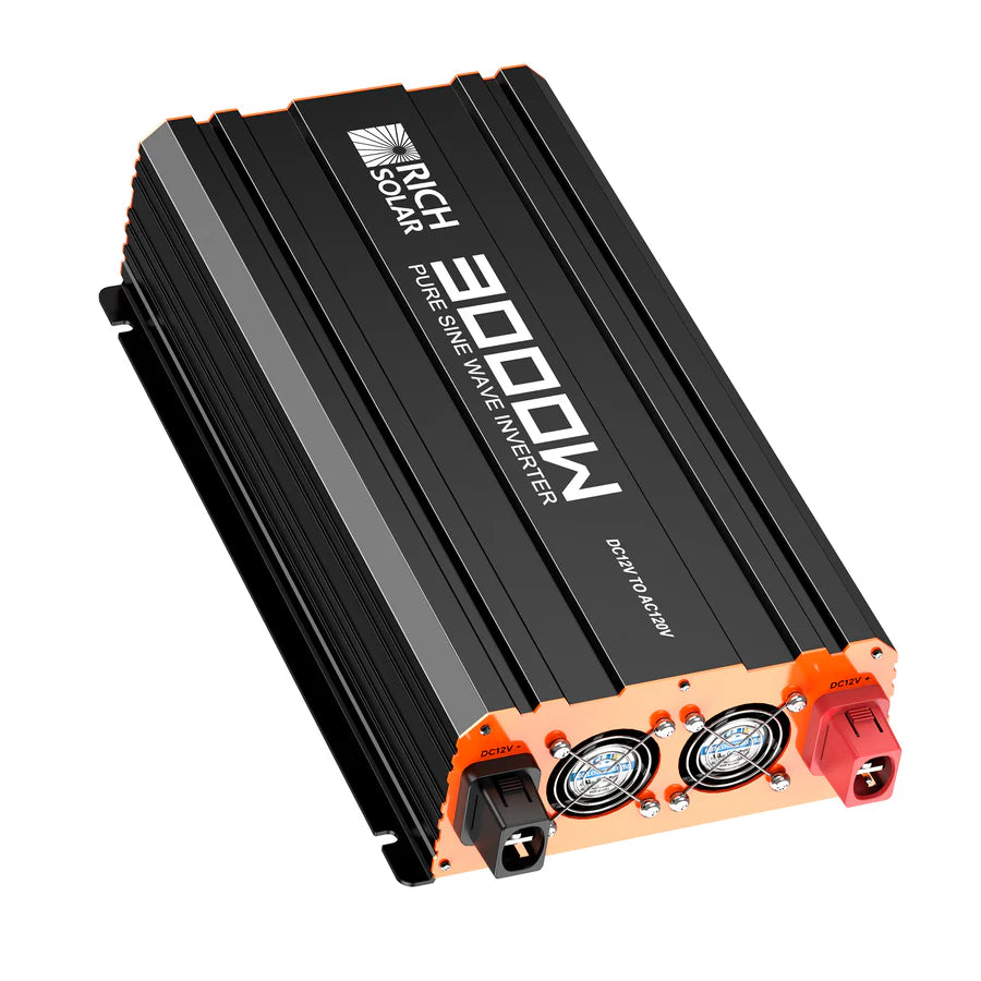 NOVA PURE 3K 3000W 12V Pure Sine Wave Power Inverter | 3000 Watt 12 Volt Industrial Grade Off Grid Inverter for RV, Truck, Boat, Van, Camper | Reliable Backup Power for Camping, Road Trips & Emergency Use | High Efficiency Energy Conversion