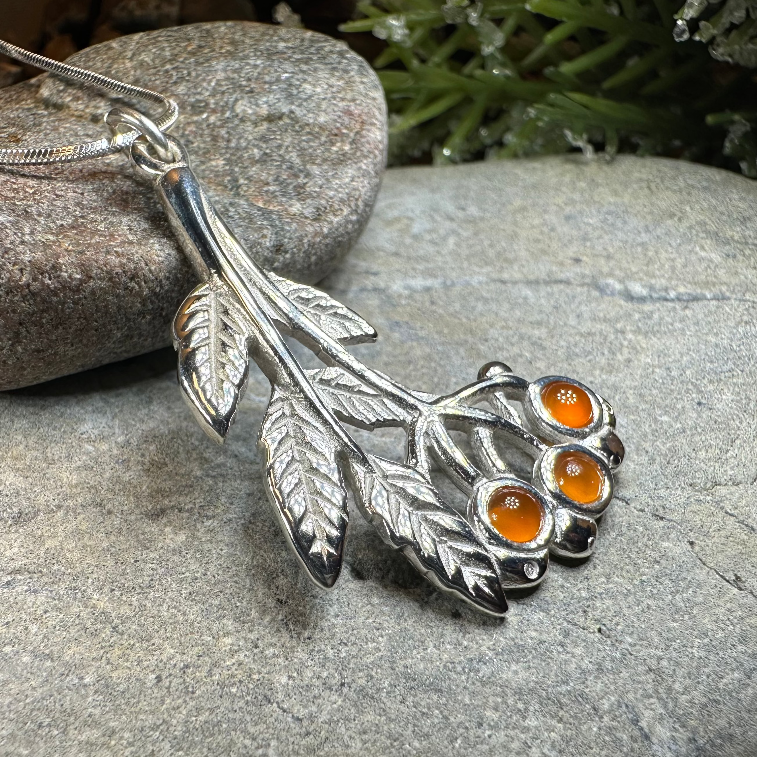 Rowan Tree of Life Necklace - Sterling Silver Pendant with Celtic Knot Design - Spiritual Jewelry for Women - Perfect for Meditation, Yoga & Gift Giving