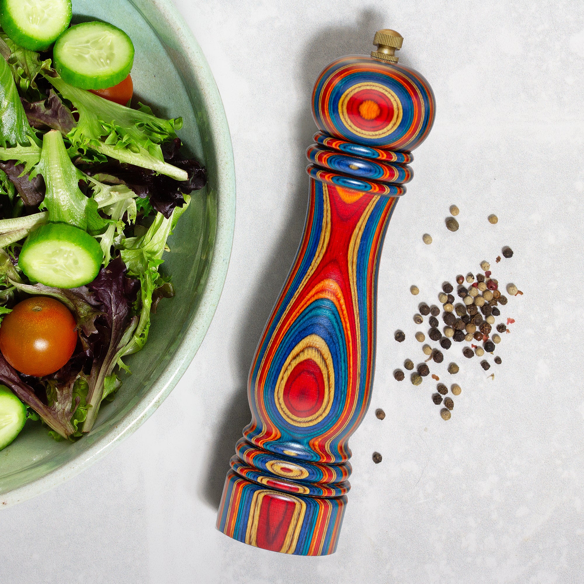 Baltique® Montego Bay Collection Premium Pepper Grinder - Adjustable Coarseness, Ceramic Mechanism - Perfect for Kitchen, Dining Table & Gourmet Cooking