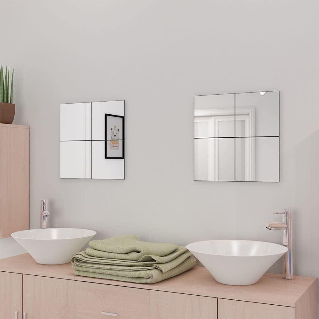 8-Piece Frameless Mirror Tiles Set - 8.1