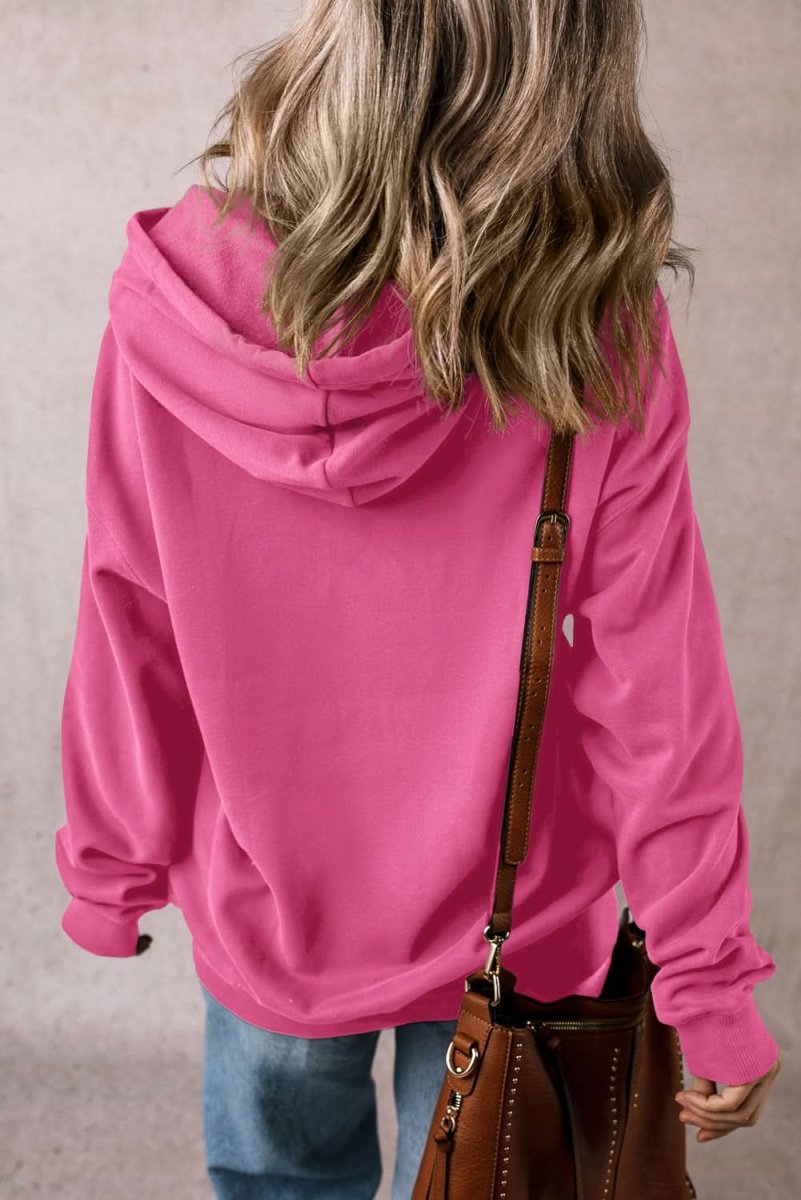 Cozy Fleece Lined Kangaroo Pocket Hoodie with Drawstring - Warm Oversized Sweatshirt for Women & Men | Perfect for Winter, Outdoor Activities & Casual Wear