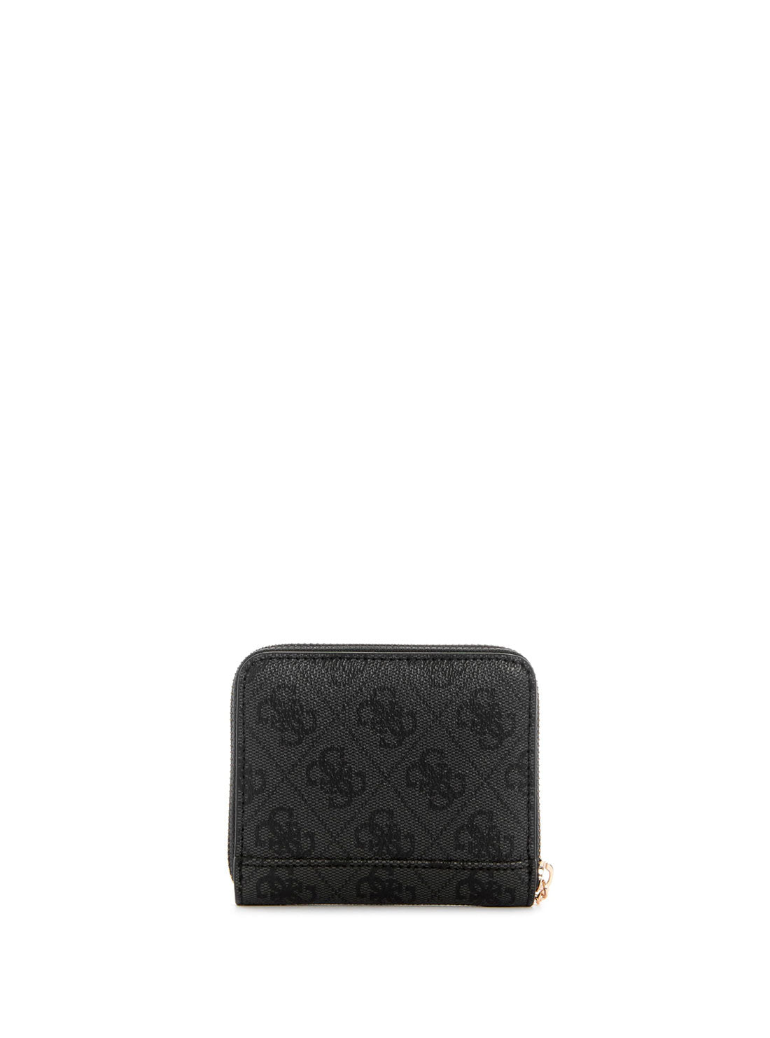Black Logo Laurel Small Wallet for Women - Slim RFID Blocking Leather Card Holder - Perfect for Everyday Use, Travel & Minimalist Lifestyle