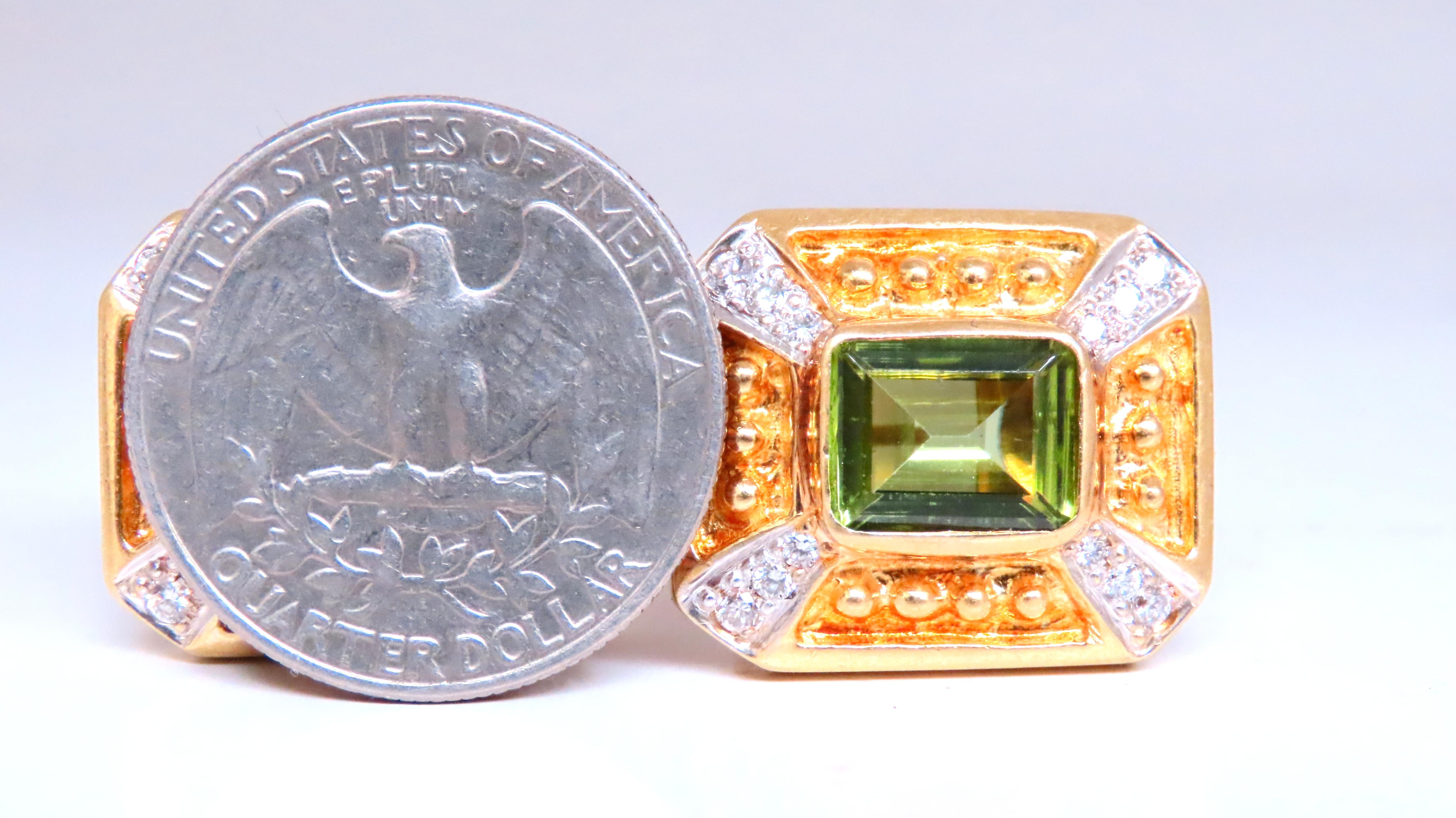 18kt Gold Square Domed Bead Spanish Revival Earrings - Vintage Style Jewelry for Women, Perfect for Parties, Weddings & Special Occasions