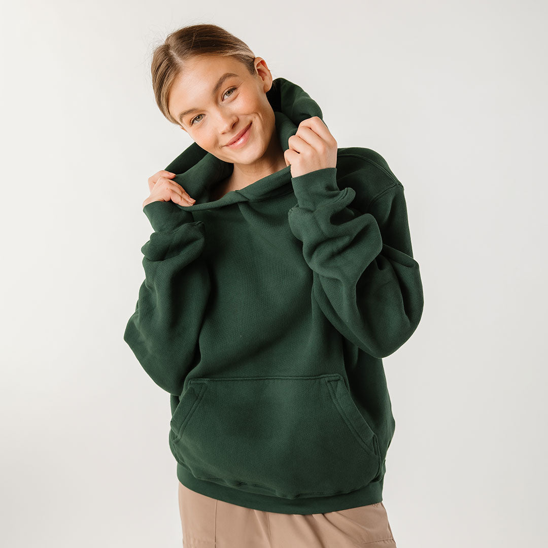 Arrive Hoodie for Men & Women - Soft & Comfortable Pine Green Pullover Sweatshirt | Perfect for Casual Wear, Outdoor Activities & Lounge