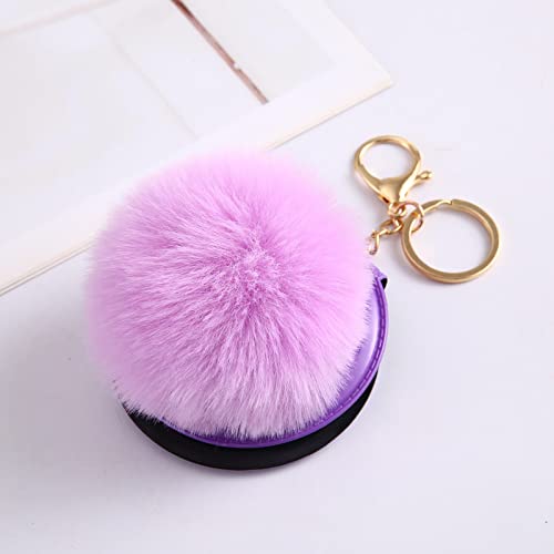 Cute Small Mirror Keychains for Women - Portable Makeup Key Rings, Purse & Car Key Accessories - Perfect for Travel, Gym, and Everyday Use