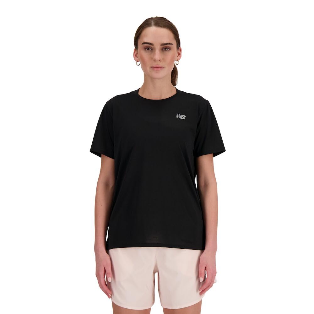 New Balance Women's Sport Essentials T-Shirt - Lightweight Breathable Workout Top for Running, Yoga & Gym - Comfortable Athletic Tee for Active Lifestyles