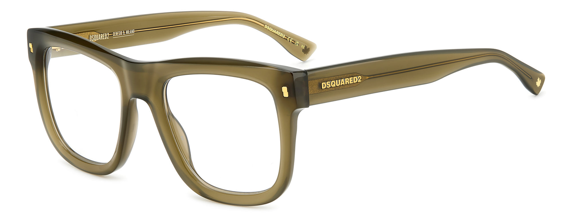 DSQUARED2 D2 0114 Sunglasses - Polarized Aviator Style for Men & Women - UV Protection - Perfect for Driving, Beach & Outdoor Activities