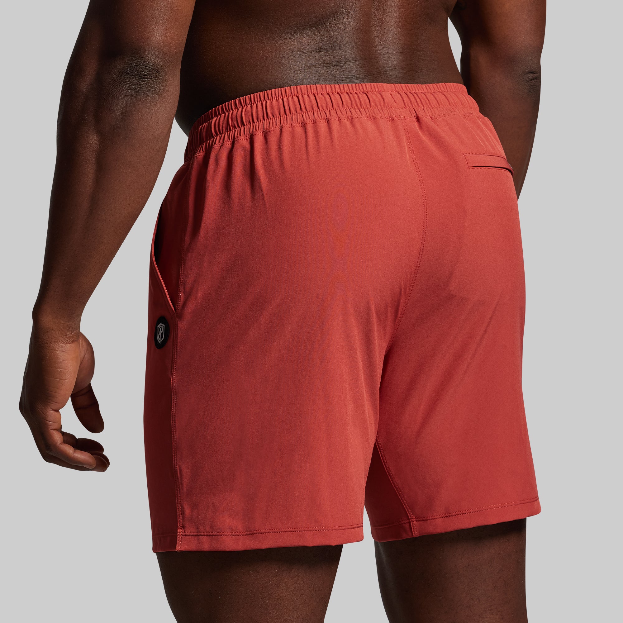 Peak Short (Brick) - High-Quality Men's Casual Shorts for Outdoor Activities, Hiking, and Summer Wear