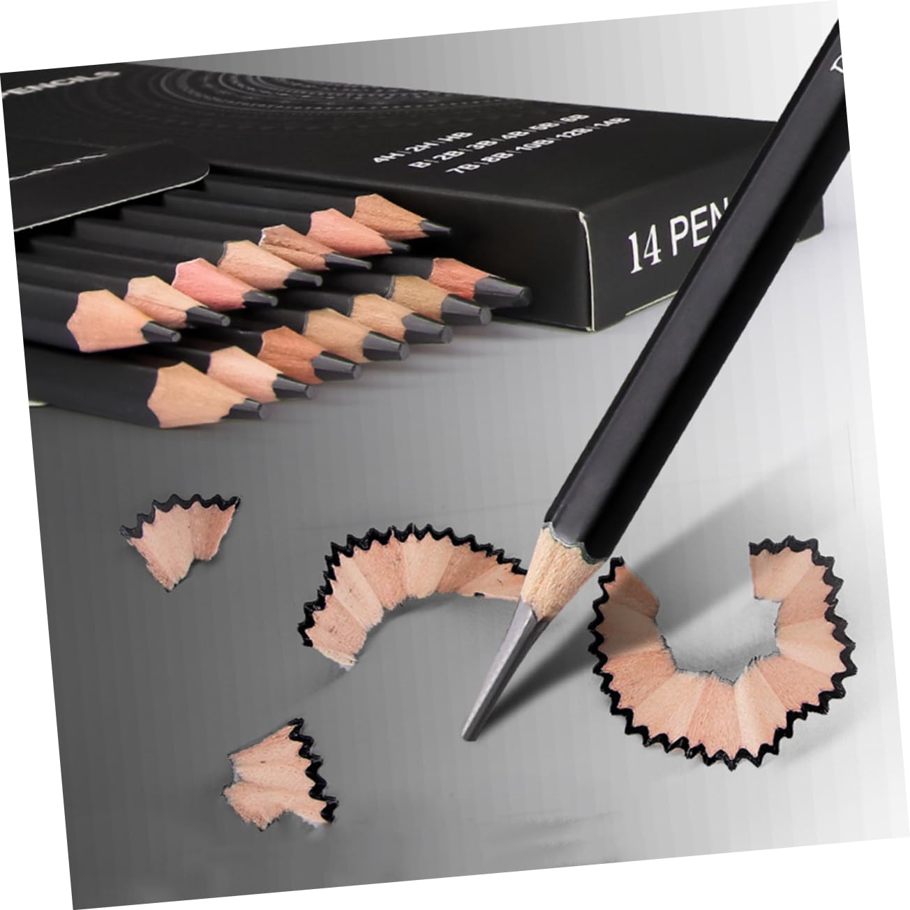 HOODANCOS 56 Pcs Sketch Pencils Set - Professional Graphite Drawing Pencils for Kids & Artists - Perfect for Sketching, Shading, and Art Projects in Classroom or Home Studio