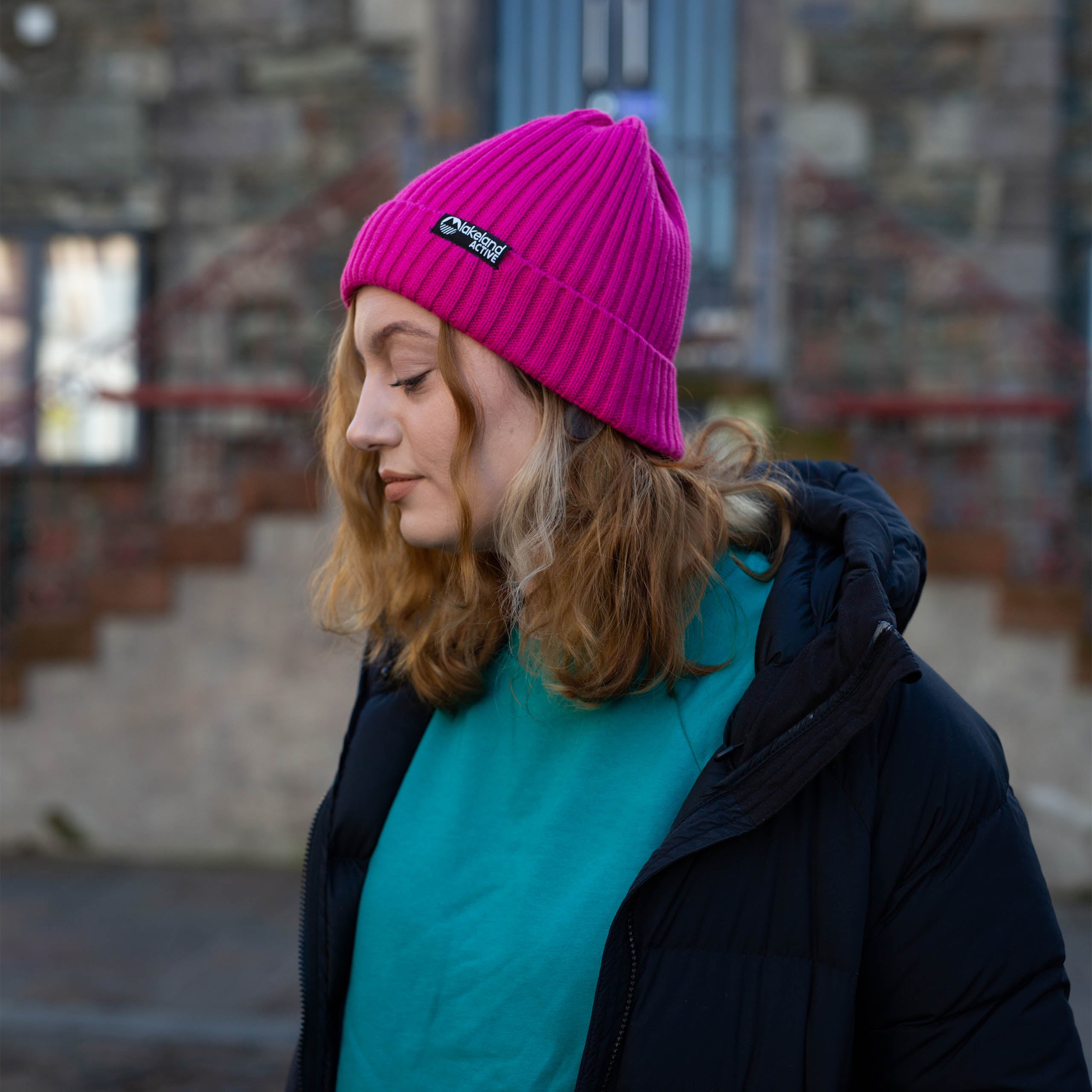Birkett Ribbed Knit Beanie Hat - Soft Winter Warm Hat for Men & Women - Trendy Pop Tones - Perfect for Skiing, Snowboarding & Outdoor Activities