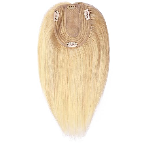 No Bangs-#18P613 Ash Blonde mix Bleach Blonde