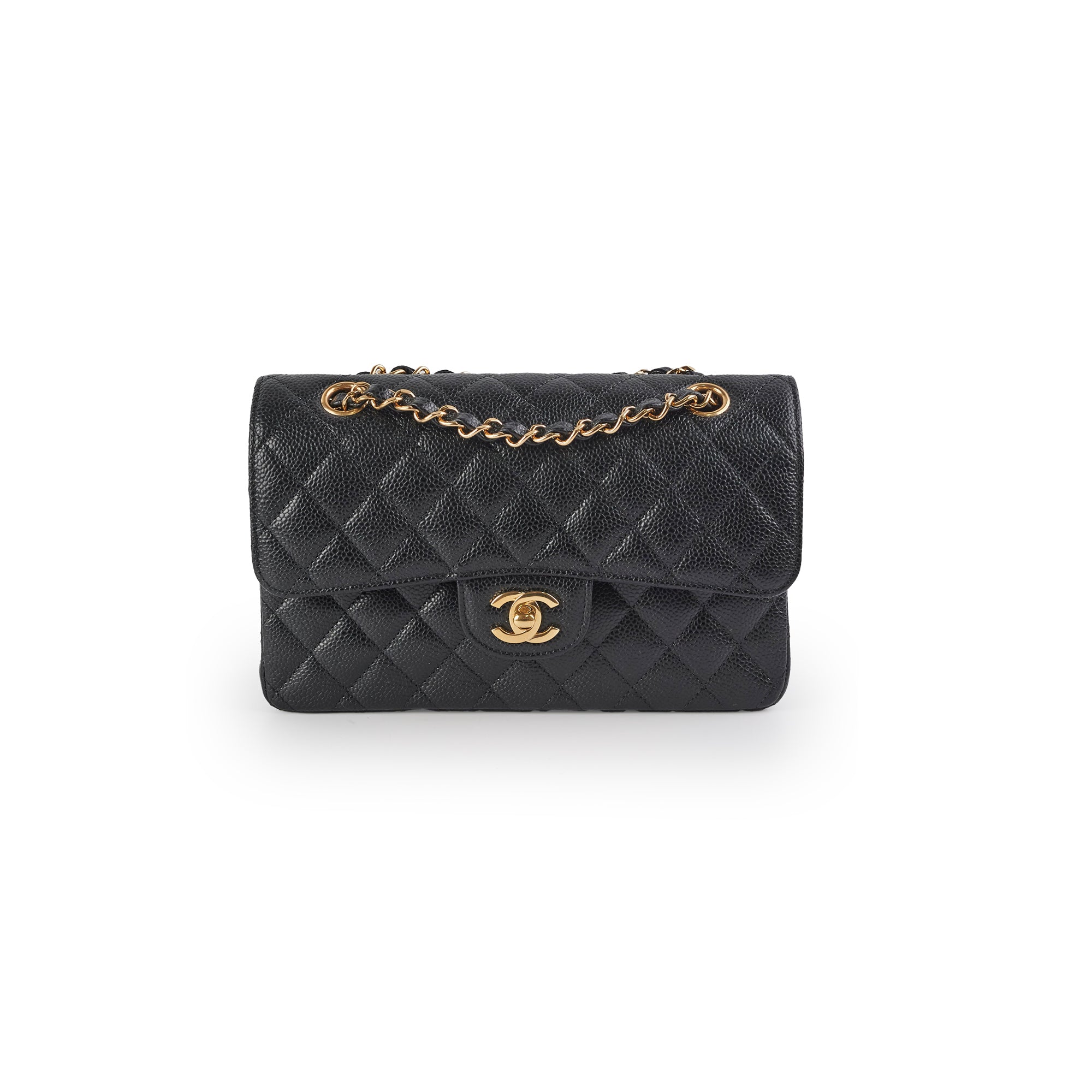 Chanel Small Caviar Classic Double Flap Bag 2023 - Luxury Quilted Leather Shoulder Bag for Women | Perfect for Evening Events, Parties & Special Occasions
