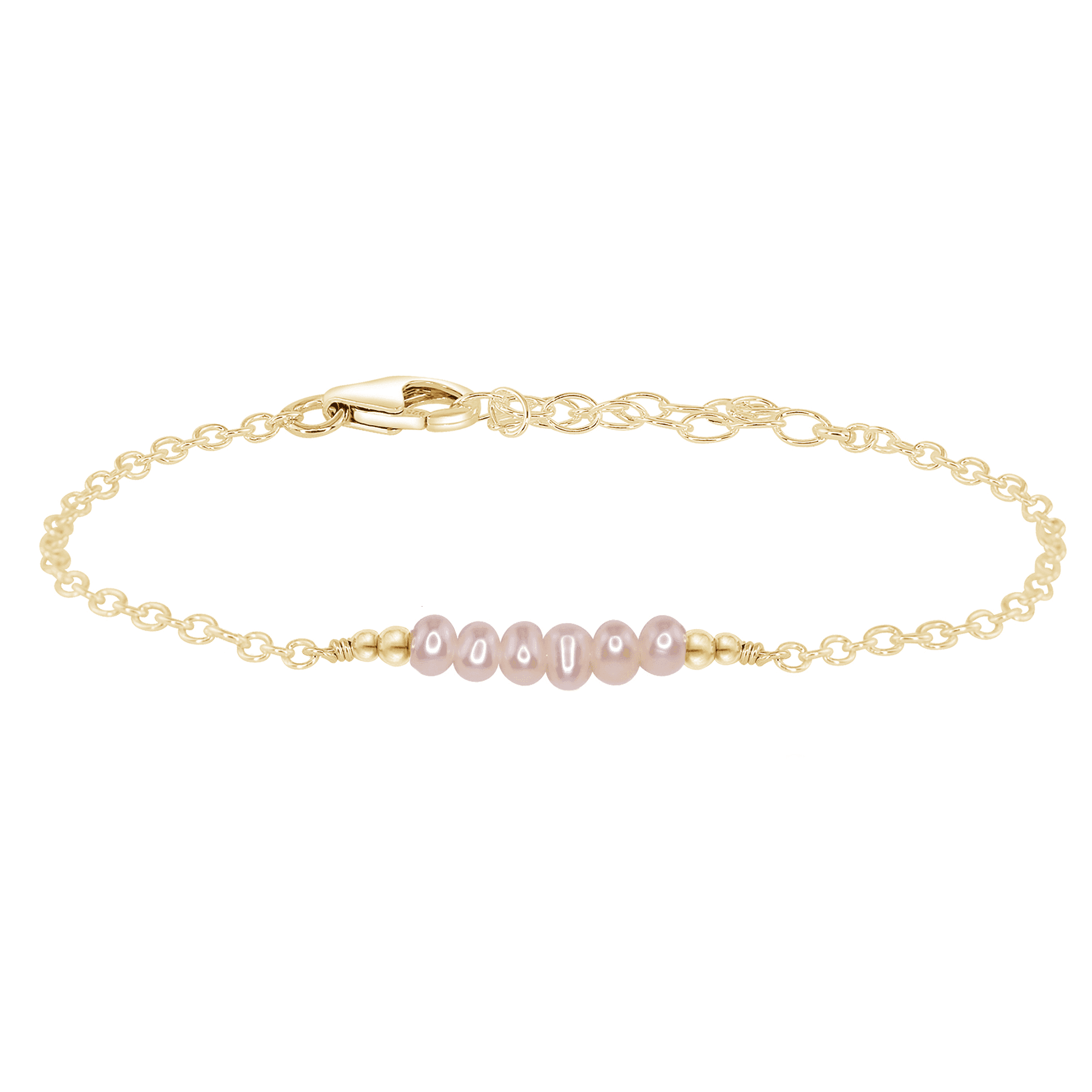 Sparkling White Freshwater Pearl & Gemstone Faceted Bead Bar Bracelet for Women | Elegant Jewelry Gift for Wedding, Party & Special Occasions