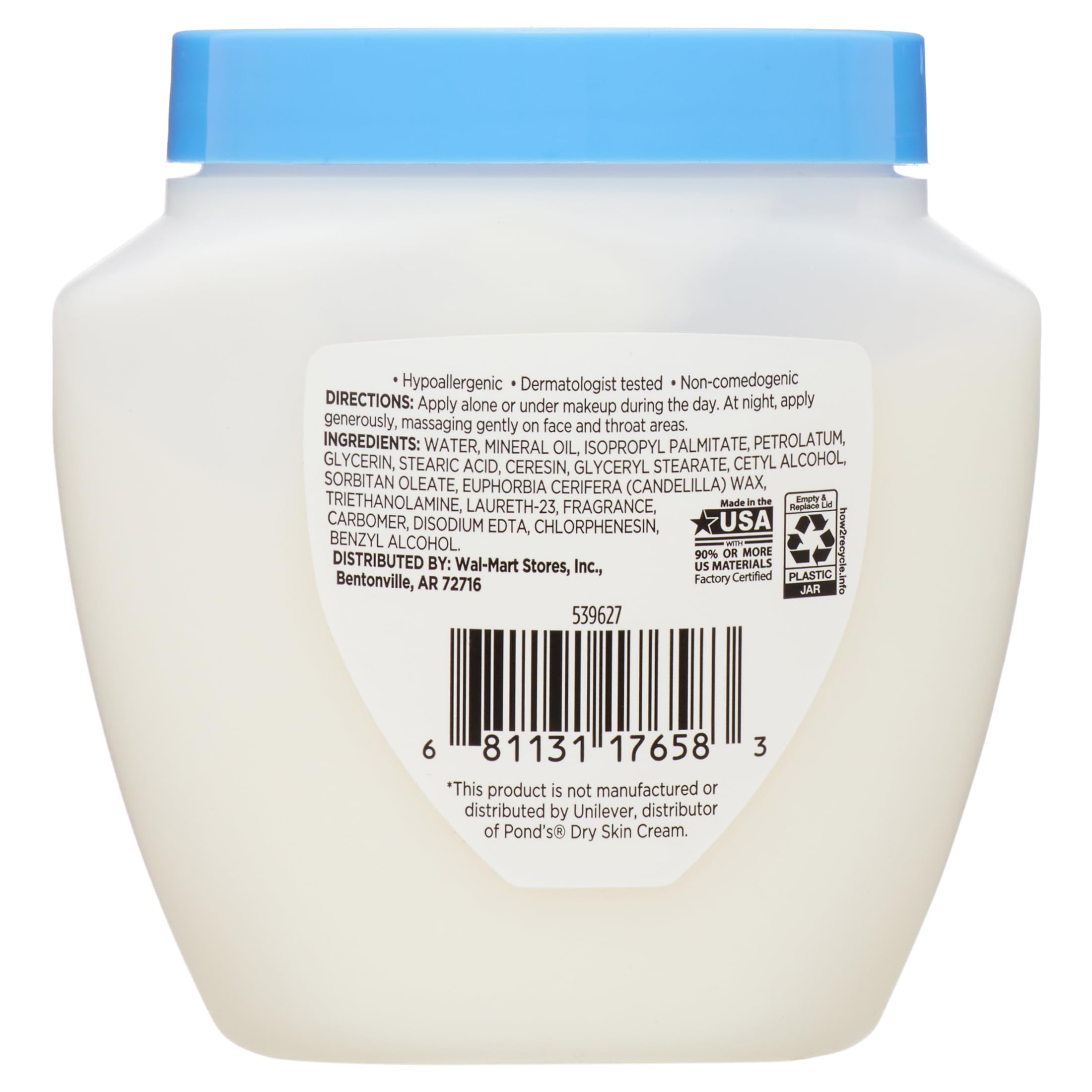 Maker Explorador Equate Dry Skin Facial Cream, 6.5 oz - Hydrating Moisturizer for Dry & Sensitive Skin - Perfect for Daily Skincare Routine & Gift Sets with Greeting Card