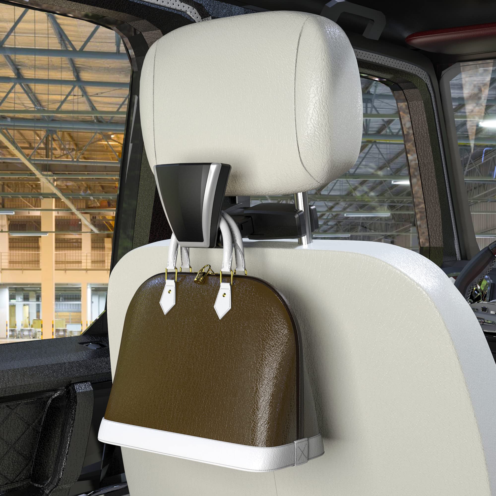 Sandure Car Coat Hanger - Multifunctional Headrest Hook for Jackets, Suits & Coats - Perfect for Organizing Clothes in Sedans, SUVs & Travel