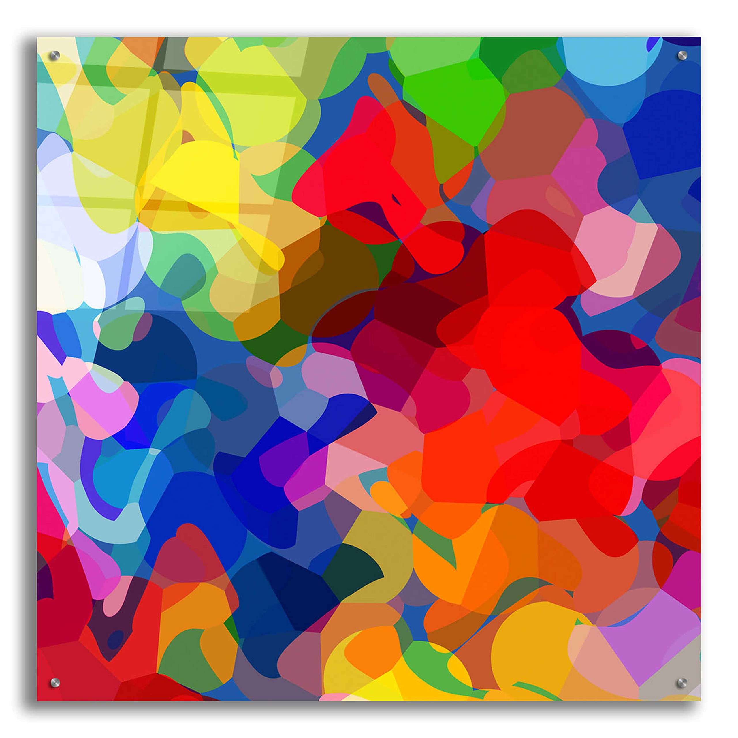 Epic 'Underwater' Acrylic Glass Wall Art by Shandra Smith - 36x36 Inch Modern Ocean Painting for Living Room, Bedroom & Office Decor