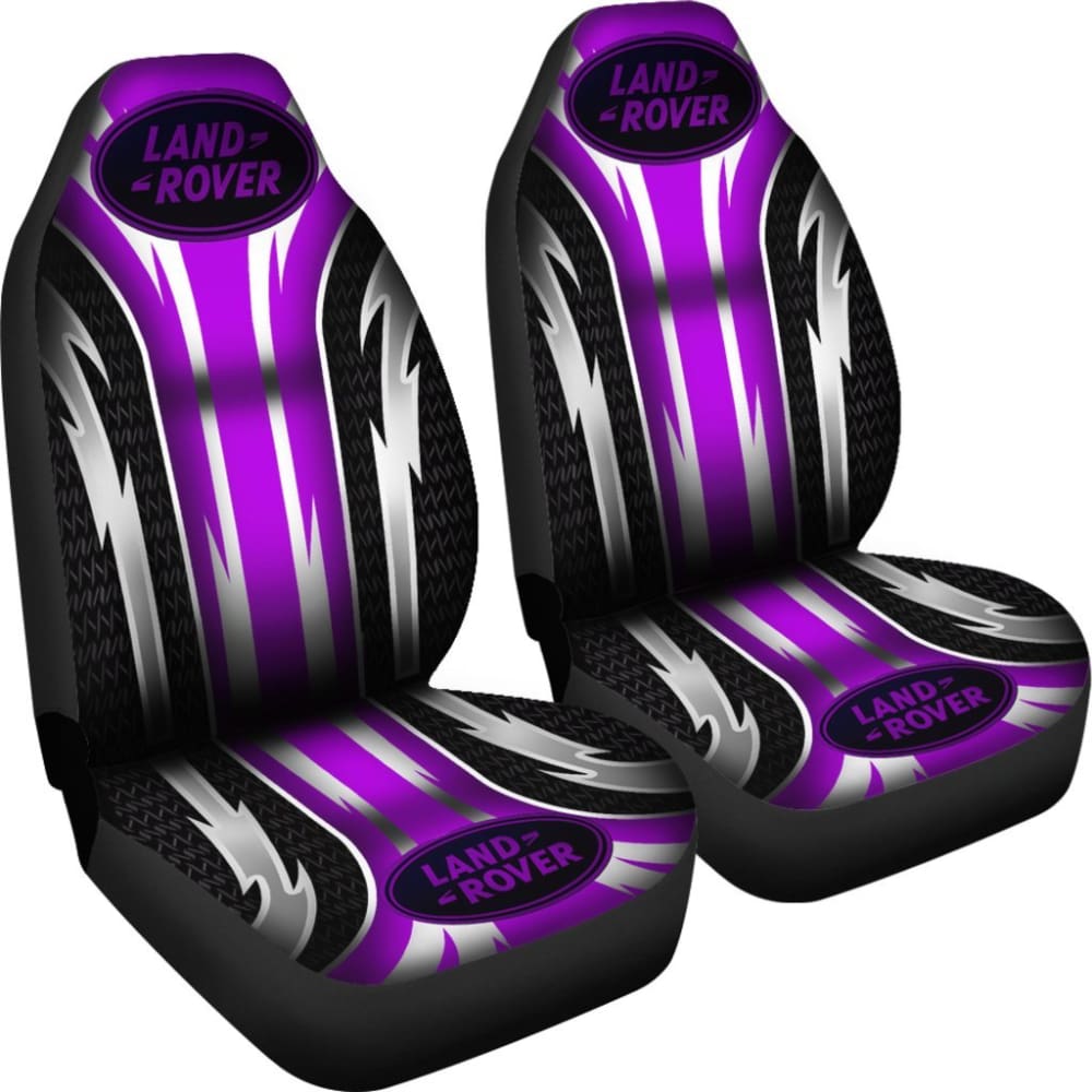 Premium 2-Piece Front Seat Covers for Land Rover - Durable Purple Car Seat Protectors (Model 144627) | Perfect for Off-Roading, Daily Commutes & Pet Protection