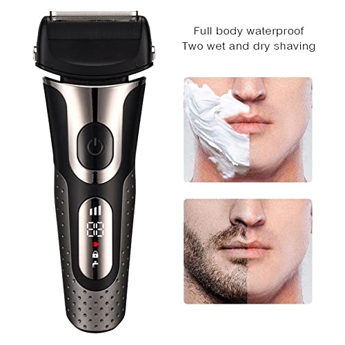 Premium Electric Razor for Men - Cordless Rechargeable Beard Trimmer & Shaver with Precision Blades - Perfect for Home, Travel & Personal Grooming Care