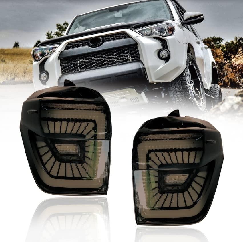 10-22 Toyota 4Runner LED Tail Lights - Brake & Turn Signal Lights - Automotive LED Rear Lights for Off-Road & Night Driving - Durable & Bright Replacement Lights