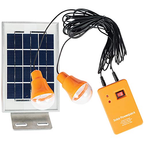 Solar Powered LED Shed Lights - Waterproof Outdoor Lighting for Garages, Barns & Storage Spaces - Energy Efficient Solar Panel Lights for Sheds, Workshops & Backyard Buildings
