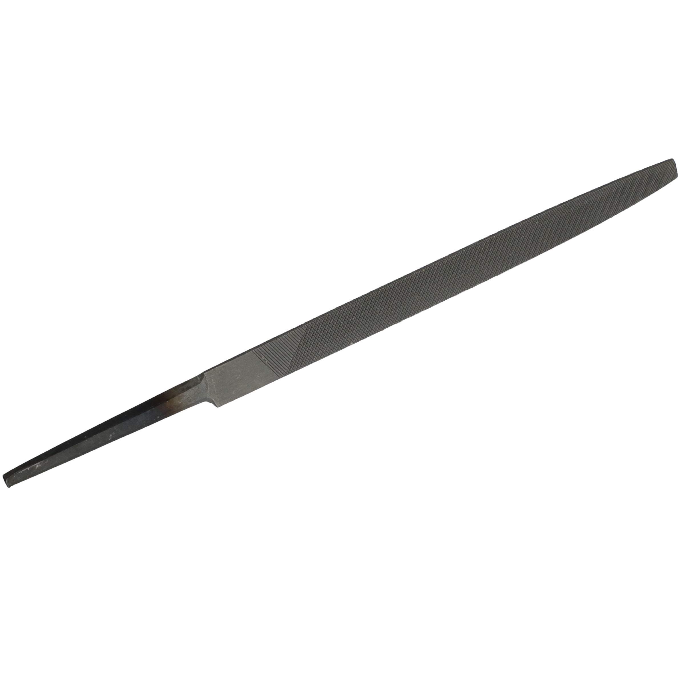 Drill America 10-Inch Three Square Smooth File - DIC Series for Metalworking, Woodworking & DIY Projects