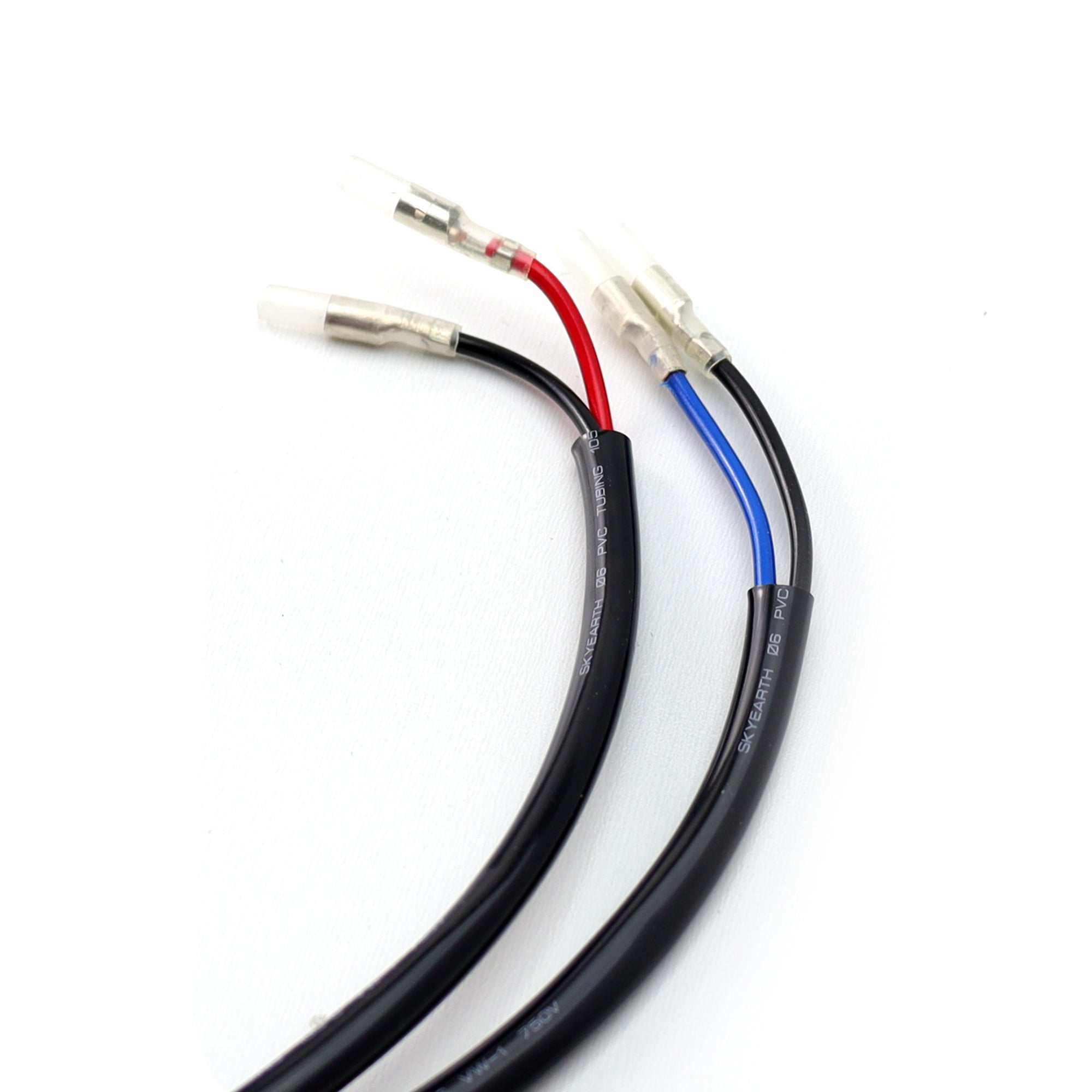 2-Pack 7443/7444 Dual Filament Male Plugs with 5 Pigtail Wirings & Bullet Connectors - Compatible with Car Tail Lights, Brake Lights, and Turn Signals