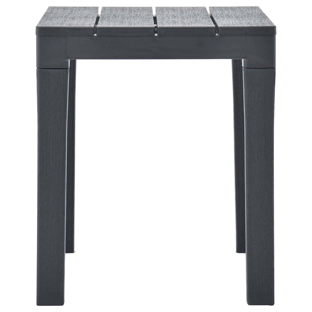 2-Pack Anthracite Plastic Garden Bench Set - Outdoor Patio Furniture for Yard, Garden & Backyard Seating - Fast Shipping | Perfect for Relaxing, Entertaining & Enhancing Outdoor Spaces