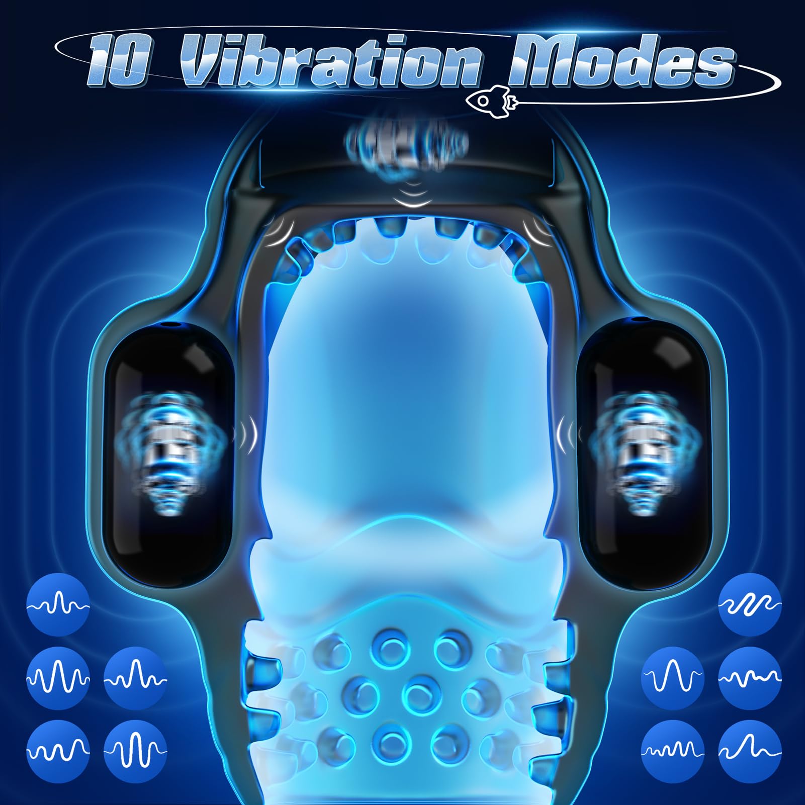 4-in-1 Male Masturbator with App Control - 10 Vibration Modes & 3 Motors Penis Vibrator | 360° Wrapping Stroker for Endurance Training | Adult Sex Toy for Men | Perfect for Solo Play, Couples Fun & Stamina Building