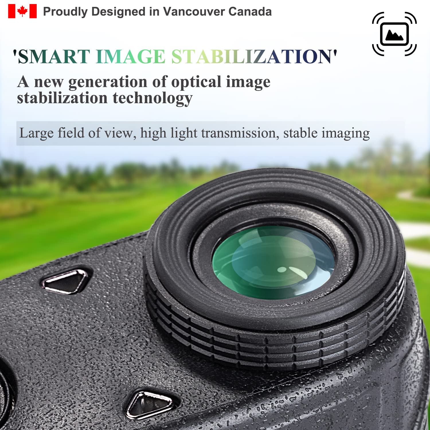 Fetch Falcon OLED Laser Golf Range Finder - 3rd Gen, 6X Magnification, High Precision Slope Mode with Scan, Flag Lock Vibration, Powerful Magnetic Black (2500 Yards) - Perfect for Golf Tournaments & Practice Sessions
