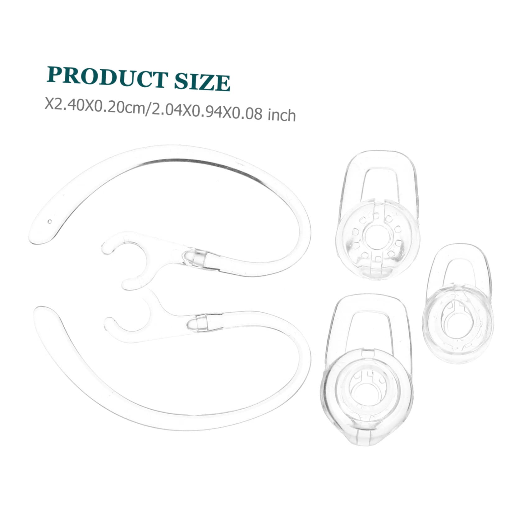 Angoily 40 Pcs Universal Replacement Ear Hooks for Earbuds - Soft Silicone Earphone Hooks Compatible with Most Wireless Earbuds - Perfect for Running, Workouts, and Sports Activities