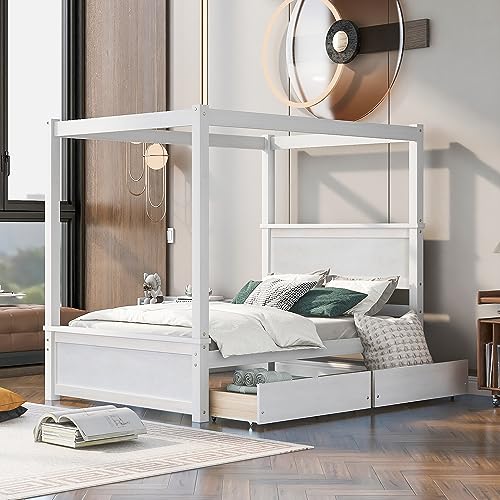 White With 2drawers