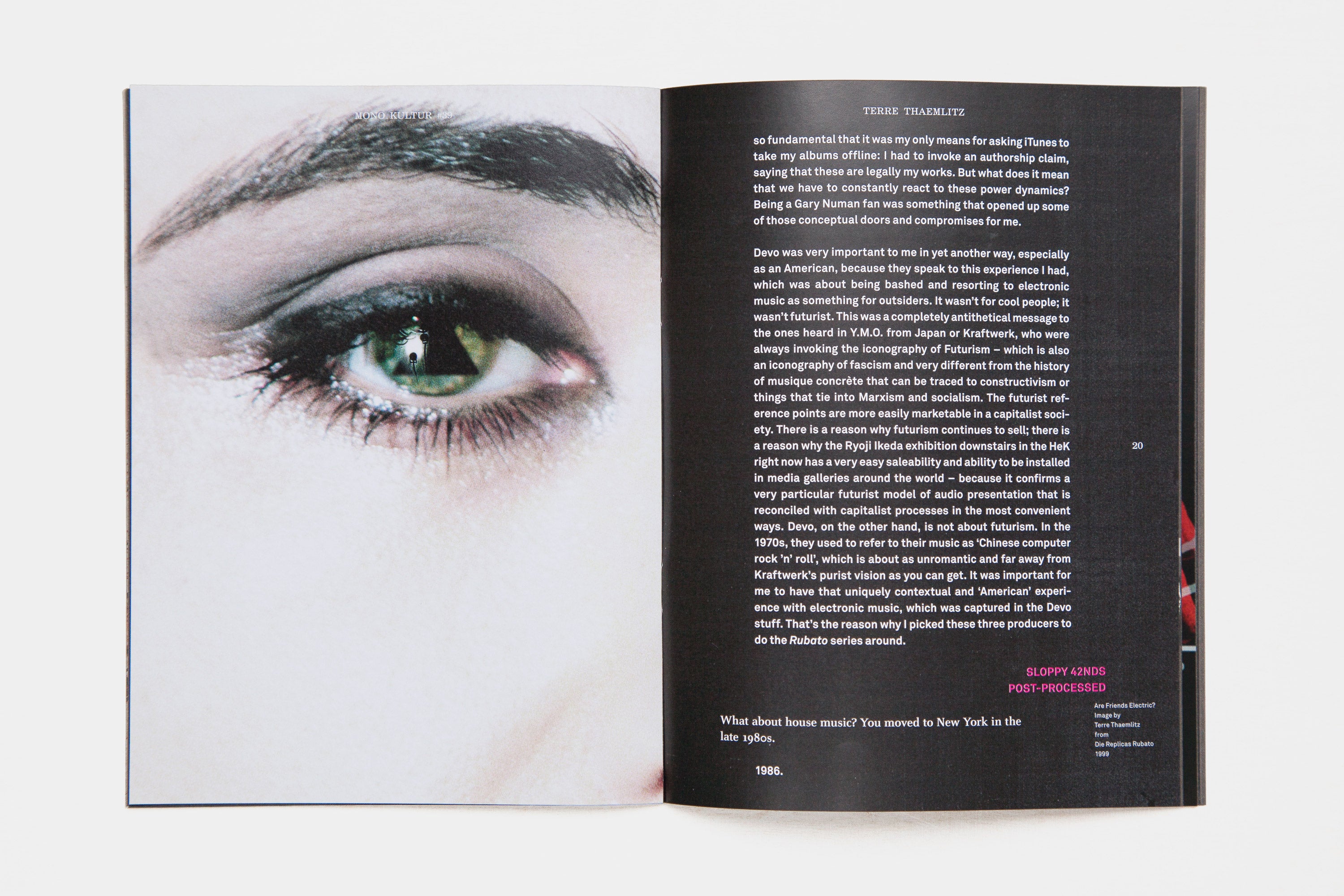 mono.kultur #39 - Terre Thaemlitz: The Arrogance Of Optimism | Art Magazine, Contemporary Culture & Music Critique | Perfect for Collectors, Art Students & Cultural Enthusiasts