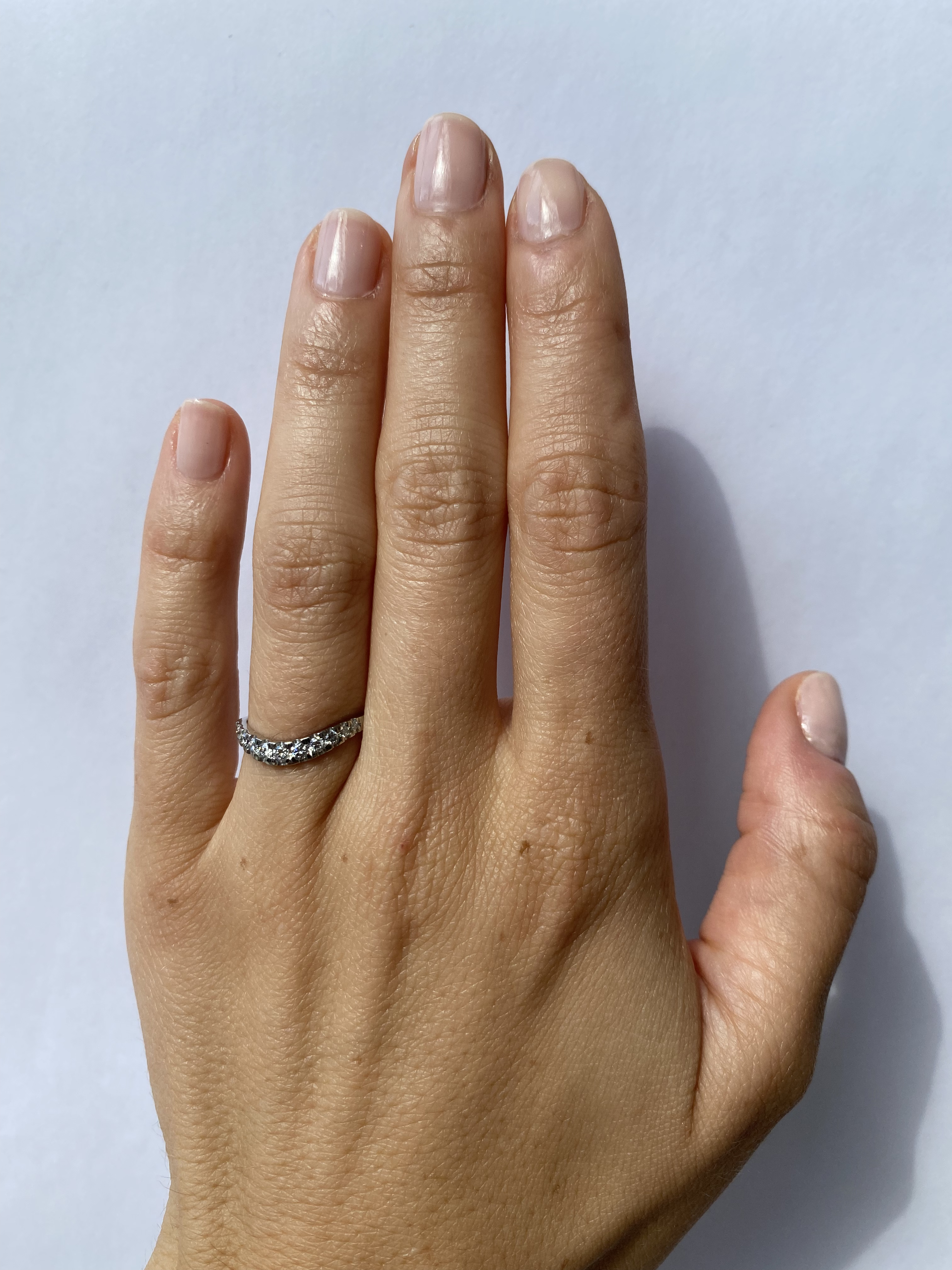 Elegant Curved Diamond Wedding Band Ring - 14K White Gold with Genuine Diamonds for Women | Perfect for Engagement, Anniversary & Bridal Jewelry Gifts
