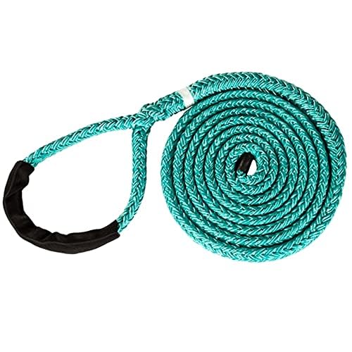 ROPE Logic Tenex Dead Eye Sling 3/4 in. x 25 ft. - Heavy Duty Green Polyester Rope for Rigging, Lifting & Marine Use - Perfect for Arborist Work, Towing & Outdoor Adventures