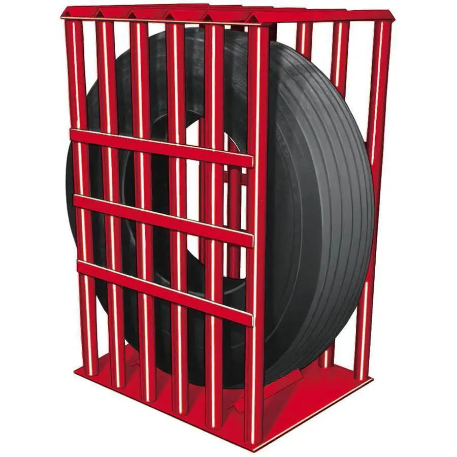 Branick Heavy Duty Truck Tire Inflation Cage (6 Bar/87 PSI) - Safe Air Pressure Testing for Semi Trucks & Commercial Vehicles
