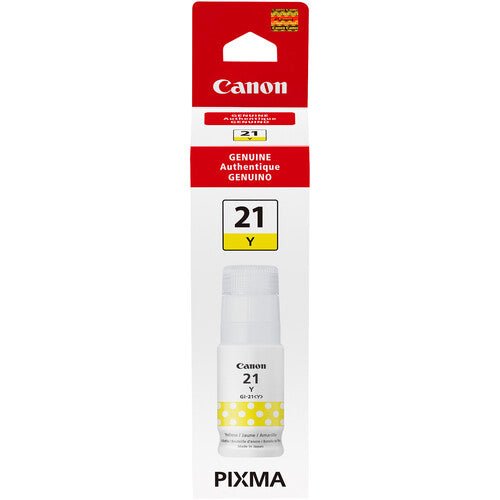 Canon GI-21 Yellow Ink Bottle (70mL) - High-Quality Printer Ink for Canon Printers | Perfect for Home, Office & Photo Printing