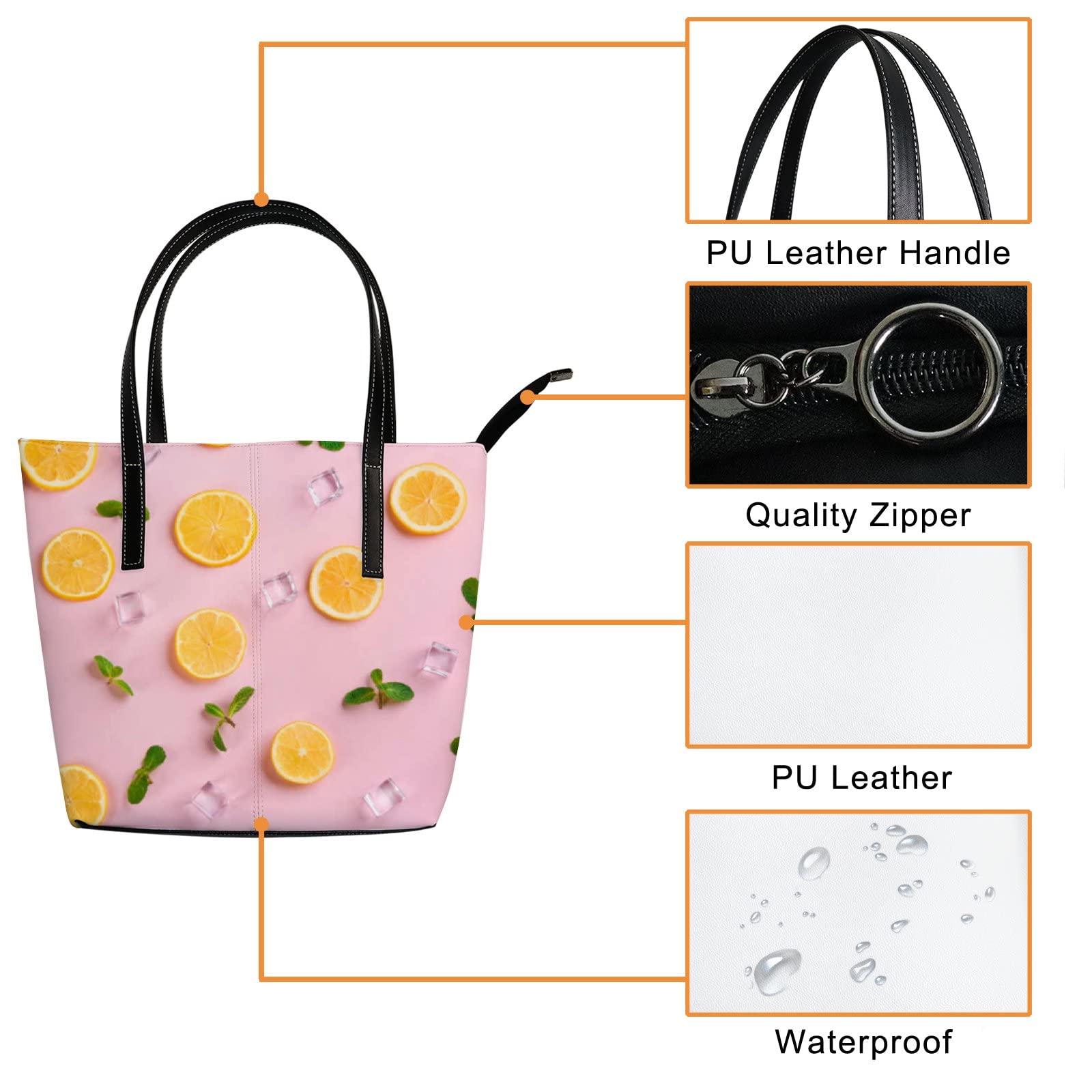 Premium Genuine Leather Tote Bag for Women - Stylish Crossbody Handbag with Adjustable Strap - Perfect for Work, Travel & Everyday Use