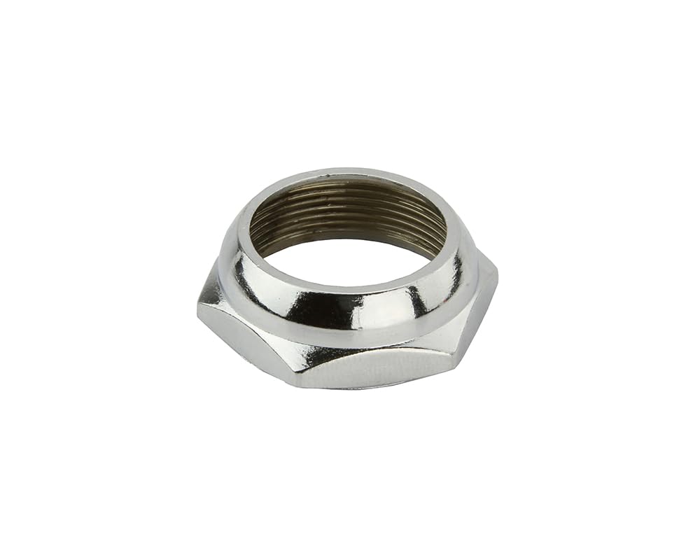 Chrome Bicycle Replacement Bike Headset Locknut - 1-1/8