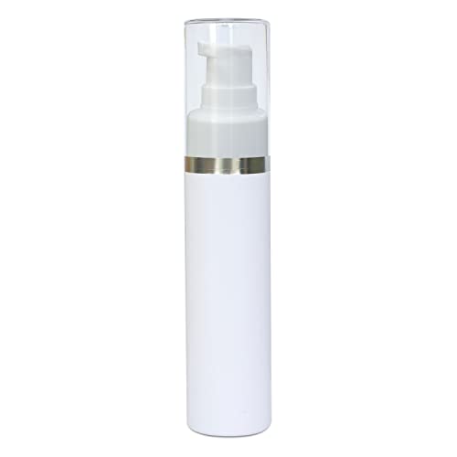 Milky White Bottles with Lotion Pump