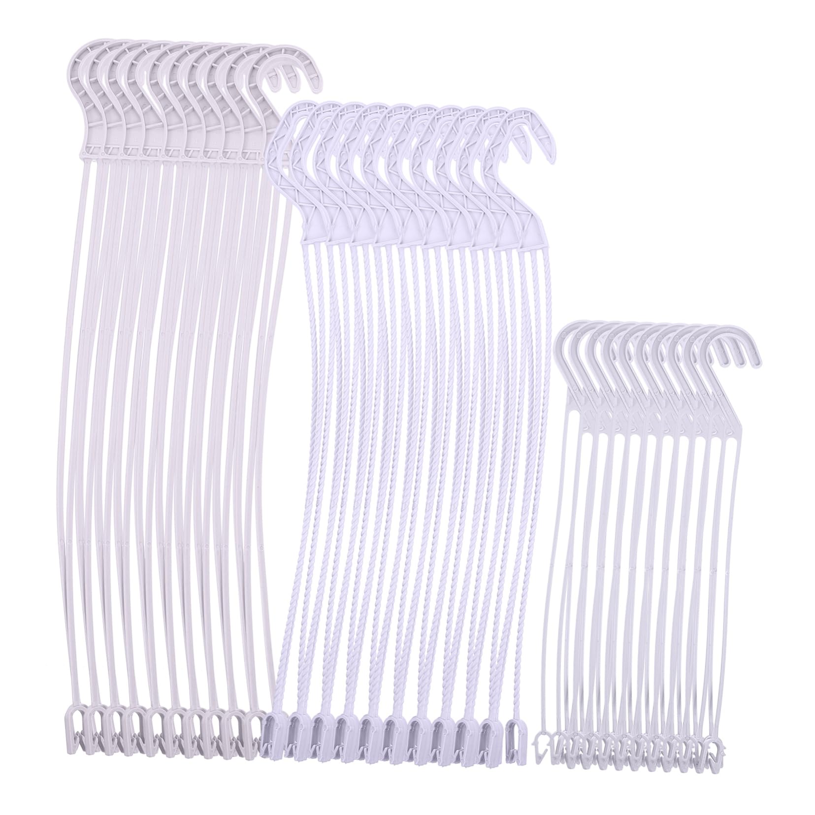 30pcs Cabilock Plastic Hanging Plant Hooks - White Lace Chlorophytum Hooks for Outdoor Hanging Baskets & Flower Pots | Durable Plastic Vases & Plant Hangers | Perfect for Balcony, Garden & Indoor Plant Decor
