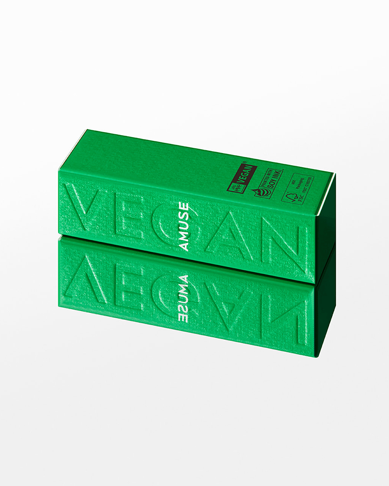 AMUSE Vegan Green Lip Balm - Natural Moisturizing & Hydrating Lip Care for Dry & Chapped Lips - Perfect for Daily Use, Outdoor Activities & Travel