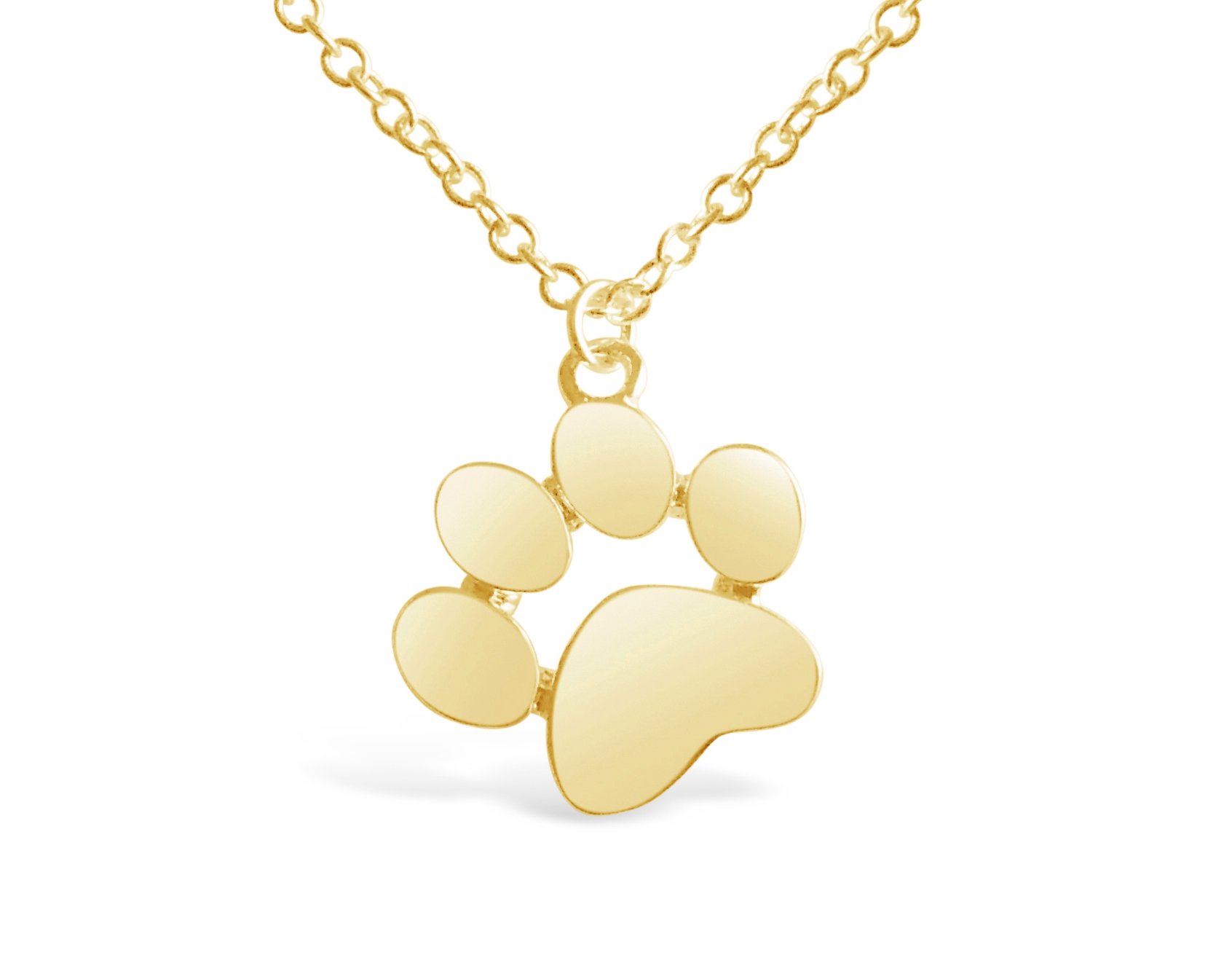 Rosa Vila Paw Print Necklace - Sterling Silver Dog Paw Pendant Necklace for Women, Pet Lover Jewelry Gift for Dog Moms - Perfect for Everyday Wear, Special Occasions & Pet Memorials