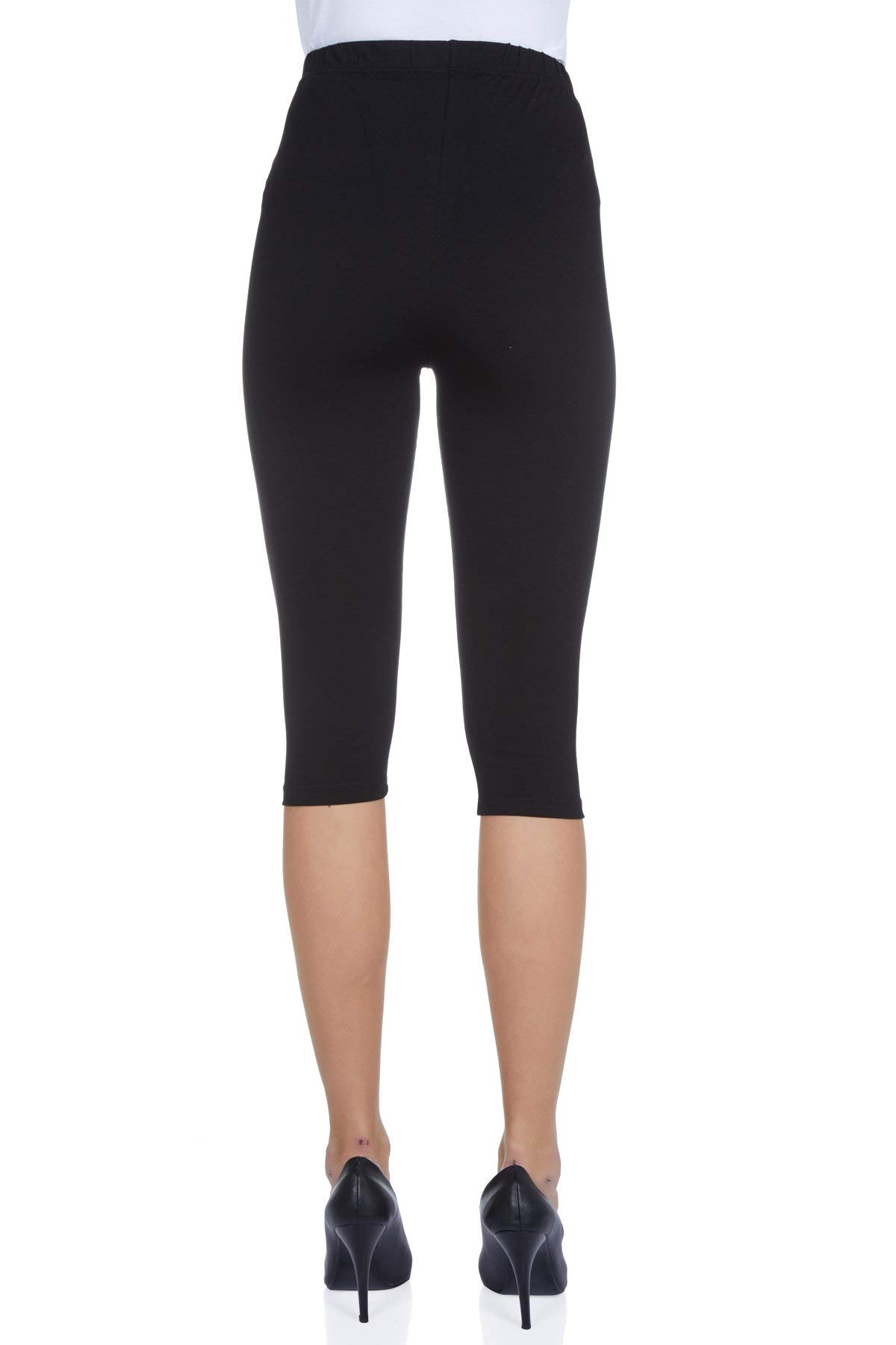 Best Maternity Over The Belly Capri Leggings for Women – Stretchy Pregnancy Support Pants with Comfortable Waistband – Perfect for Yoga, Workouts & Everyday Wear