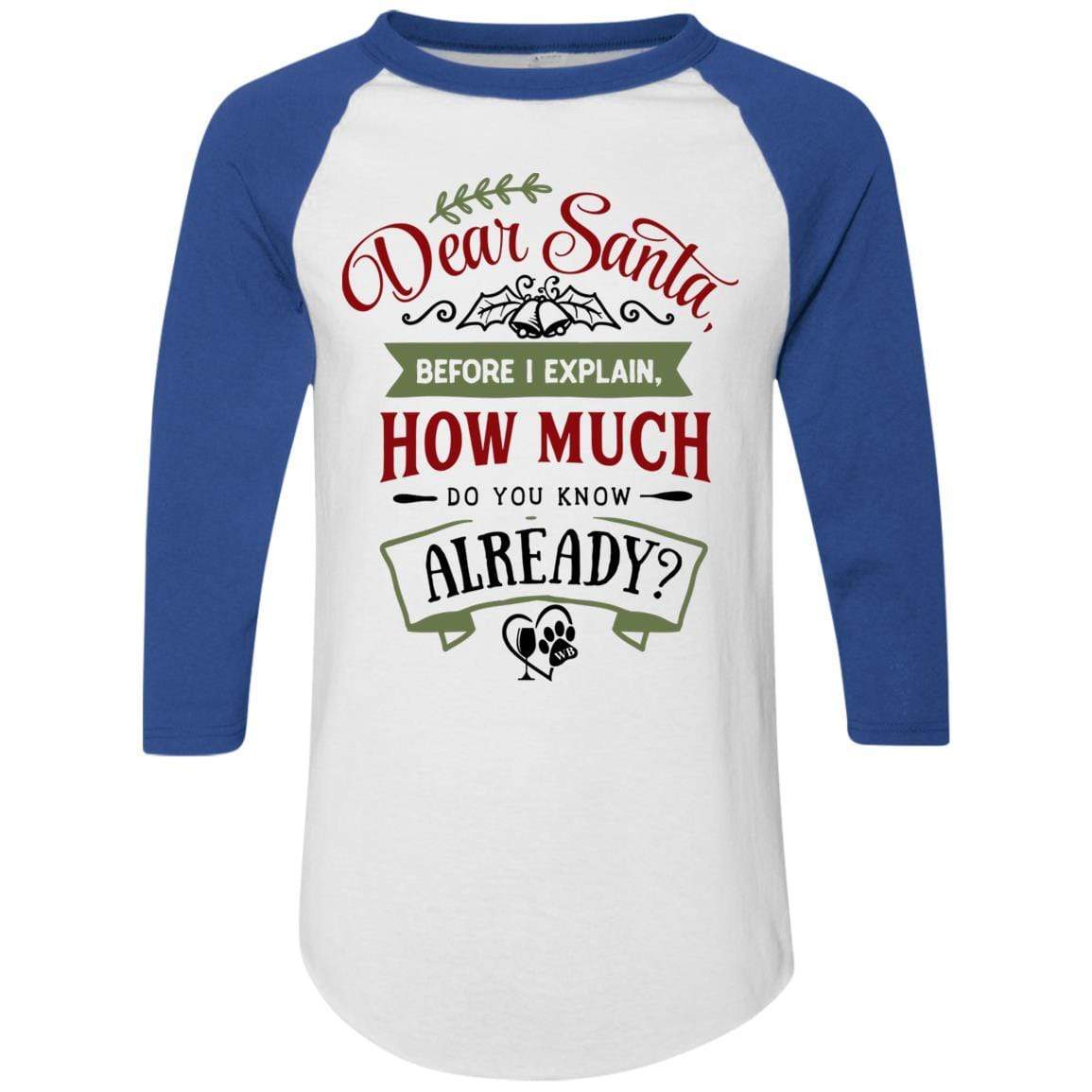WineyBitches.Co Colorblock Raglan Jersey T-Shirt - Women's Fashion Casual Tee for Outfits, Lounge & Streetwear