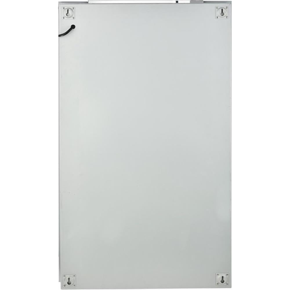 Elegant Rectangle Medicine Cabinet with 20W LED Lighting - Bathroom Mirror Storage Organizer for Makeup & Essentials | Perfect for Modern Home Decor, Vanity & Bathroom Organization