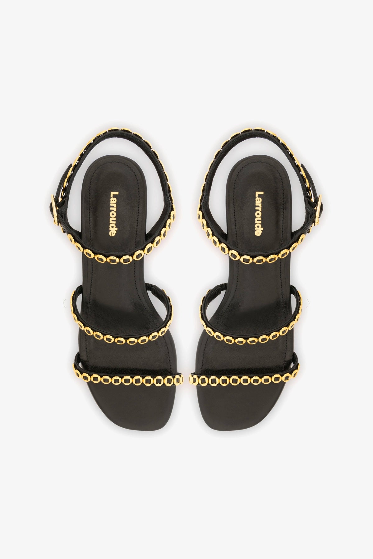 Milanina Black Leather Flat Sandals for Women - Comfortable Casual Summer Shoes for Beach, Walking & Outdoor Activities