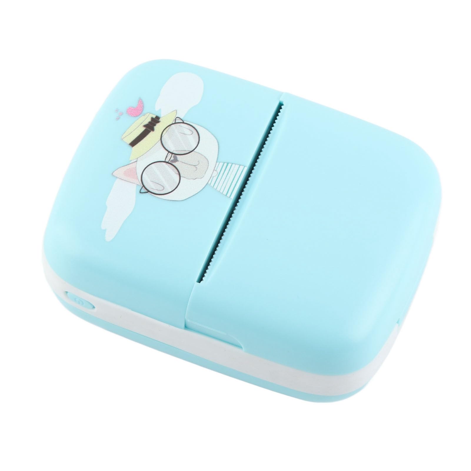 Inkless Portable Thermal Printer - Pocket Photo Printer for Travel, Diary & Scrapbooking (Blue) | Wireless Mini Printer for Instant Photos & Memories