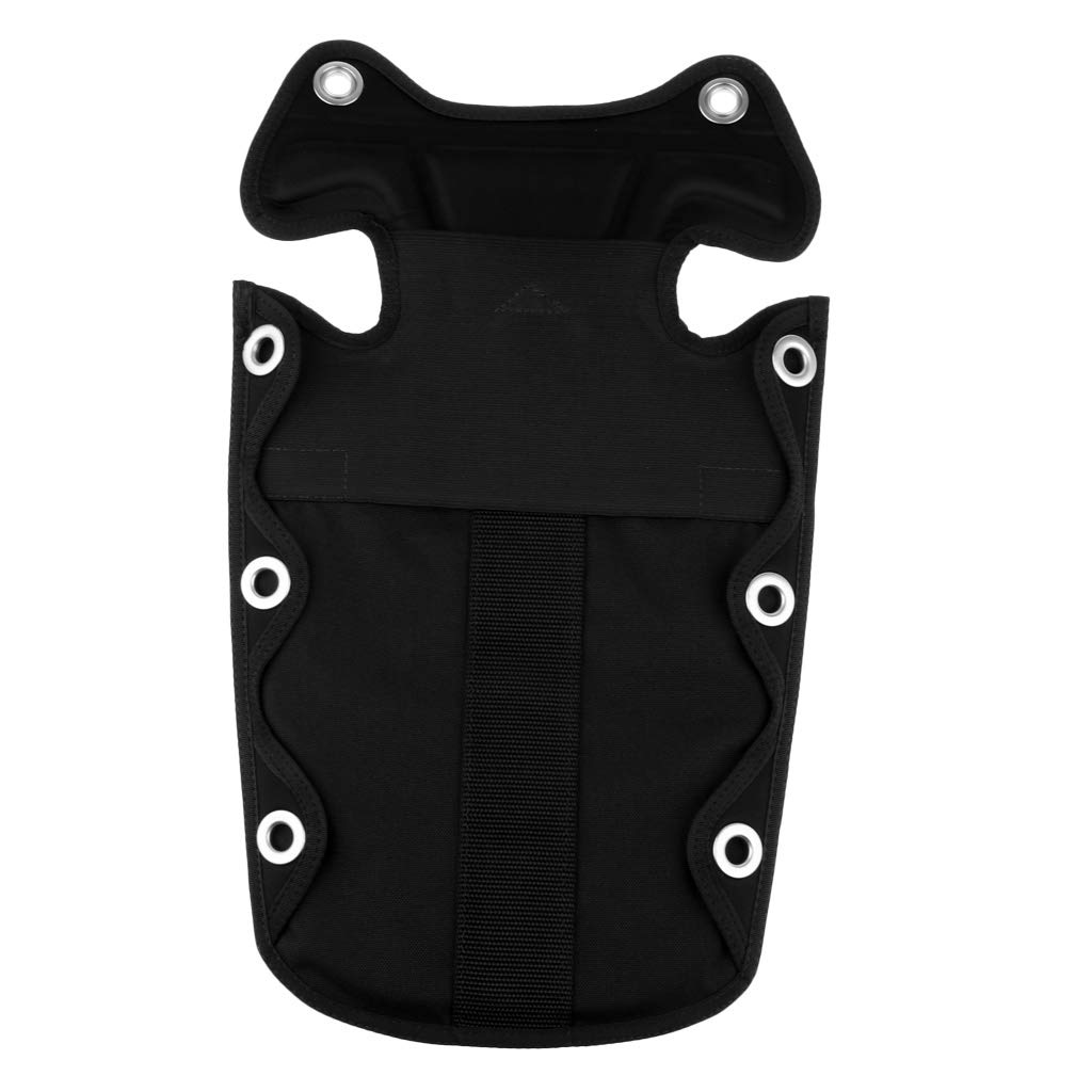 Durable Soft Scuba Diving Backplate Pad - Professional BCD Buoyancy Back Support with Storage Pocket for Harness (44.5cm) - Perfect for Underwater Exploration, Dive Training & Marine Adventures