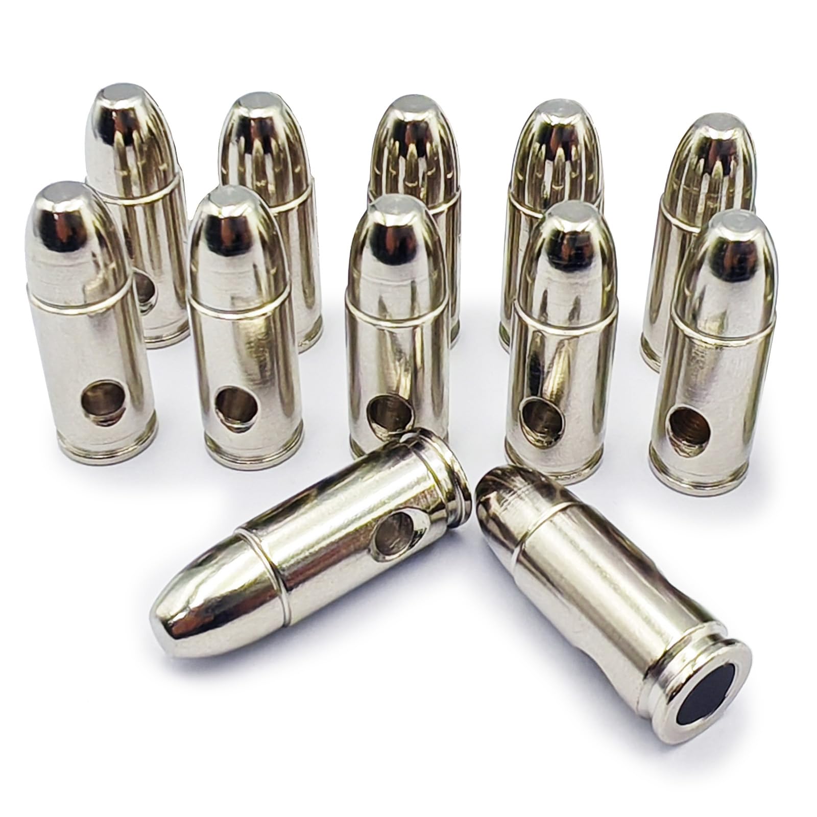 Steel Safety Practice Rounds - Dummy Training Ammo for Dry Fire & Action Drills | Perfect for Pistol, Rifle & Firearm Training at Home or Range